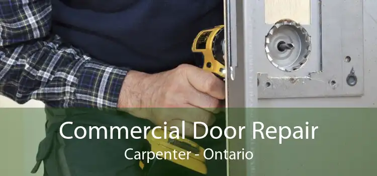 Commercial Door Repair Carpenter - Ontario