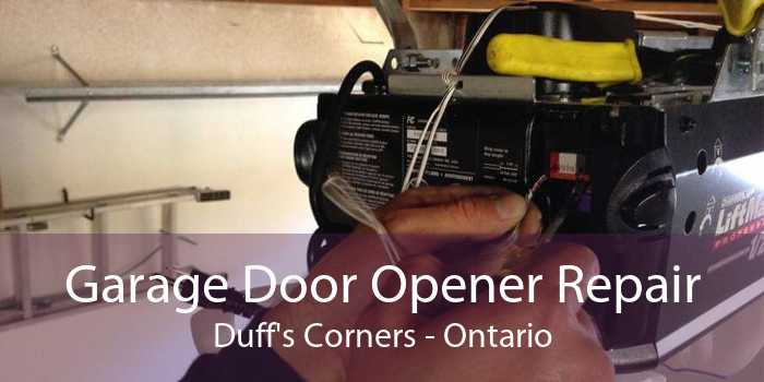 Garage Door Opener Repair Duff's Corners - Ontario