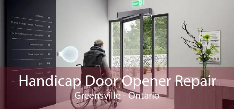 Handicap Door Opener Repair Greensville - Ontario